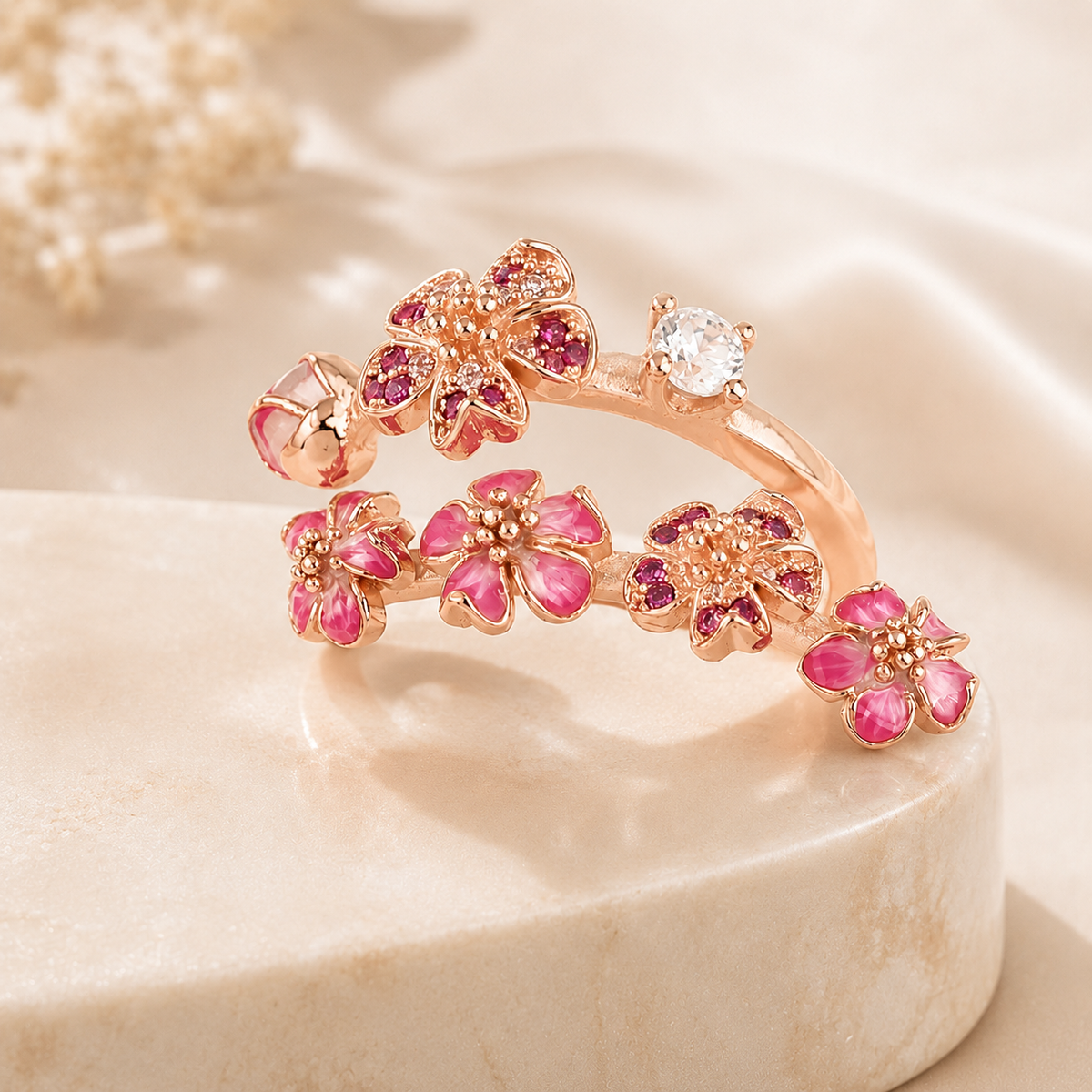 Peach Blossom Ring