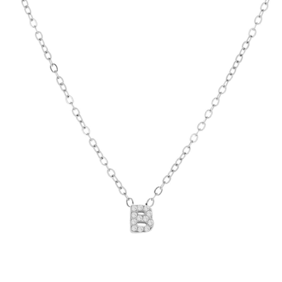 Crystal Initial Necklace