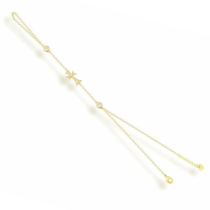 Double Cross Me Hand Chain