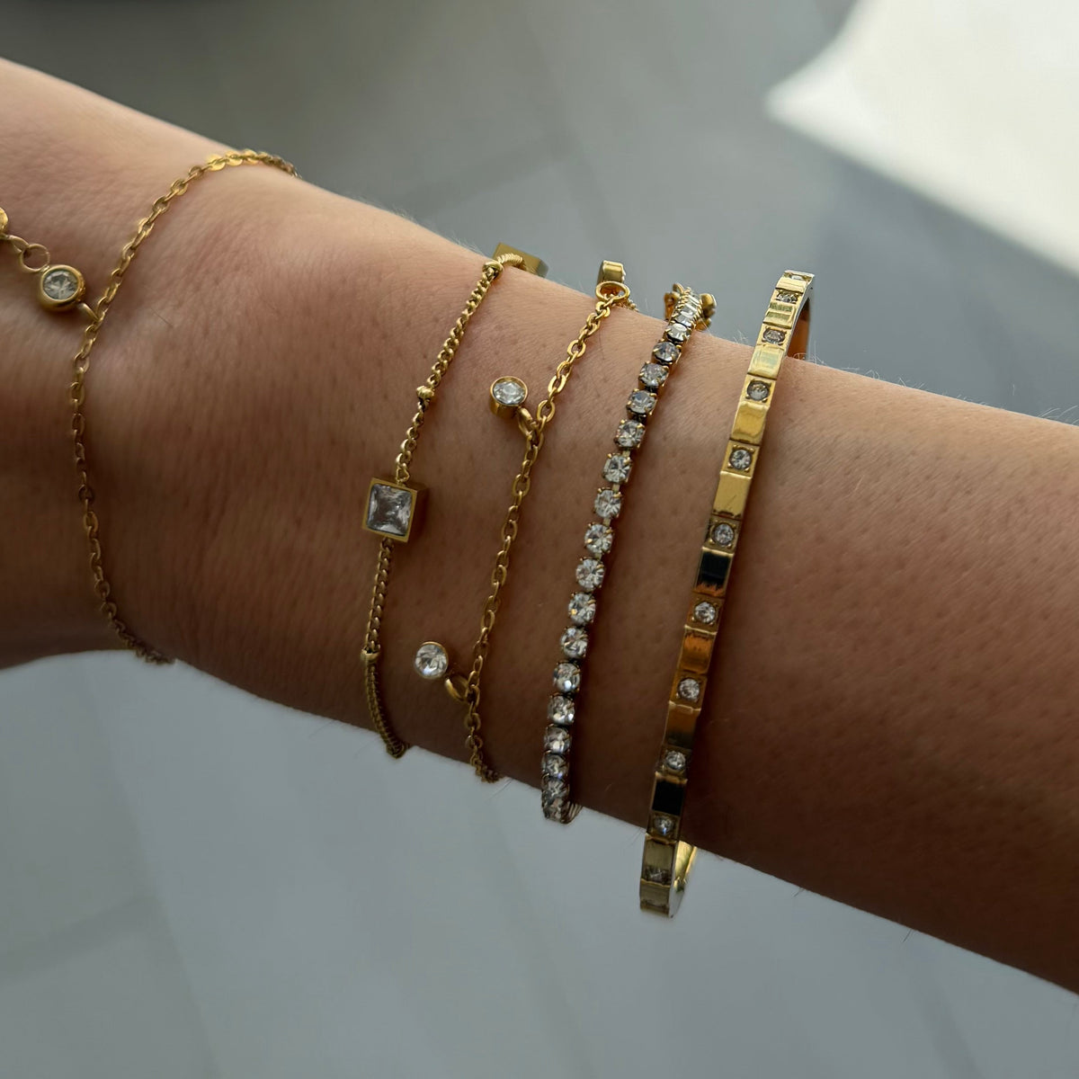 Champagne Princess Tennis Bracelet