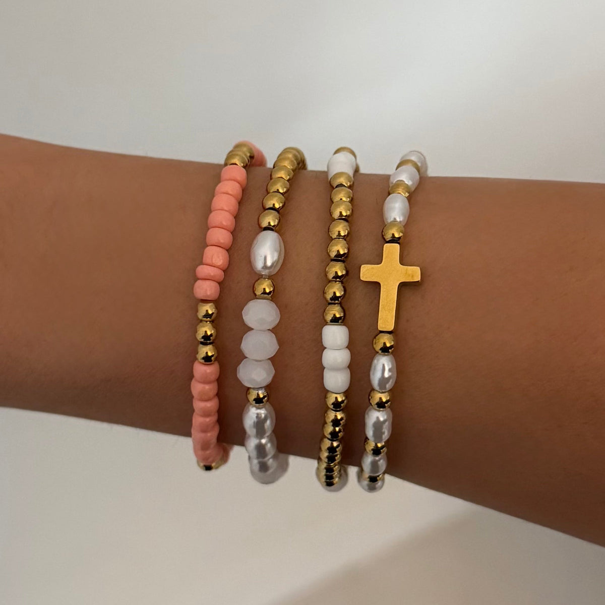 Sweet Grace Beaded Bracelet 4 Piece Set