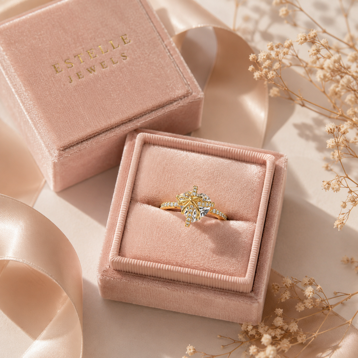 Gold Heart Promise Ring