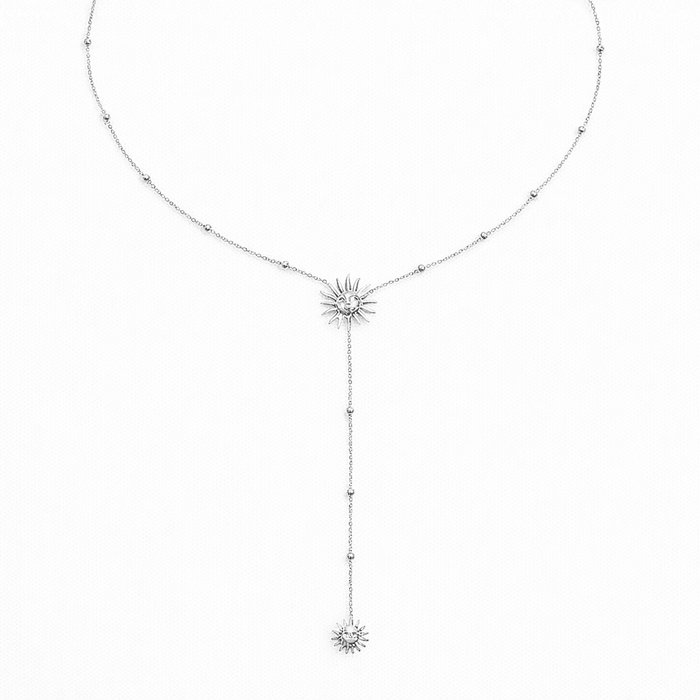 Sunny Glow Lariat Necklace